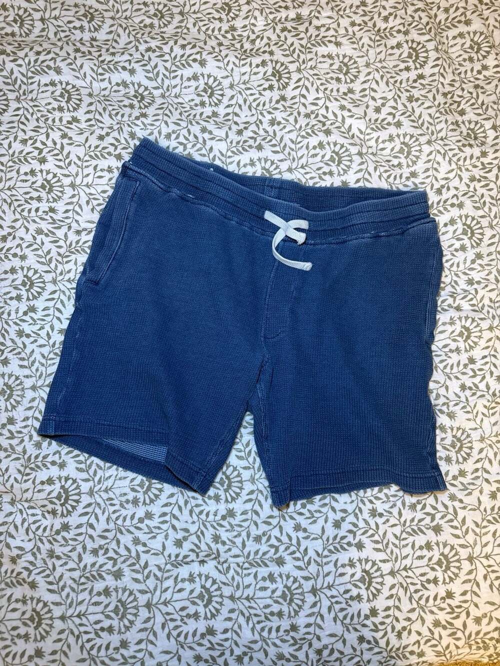 Goodfellow & Co Men's Blue Waffle Knit Drawstring Shorts Size M
